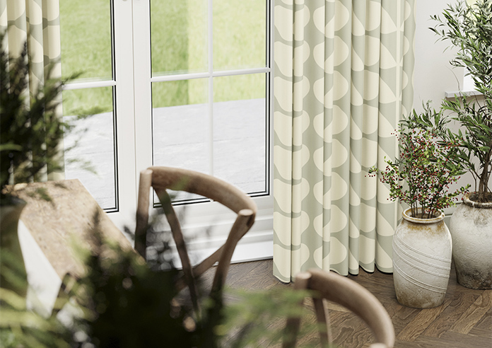 Orla Kiely Jumbo Solid Stem, Pebble - Made to Measure Curtains - Image 5